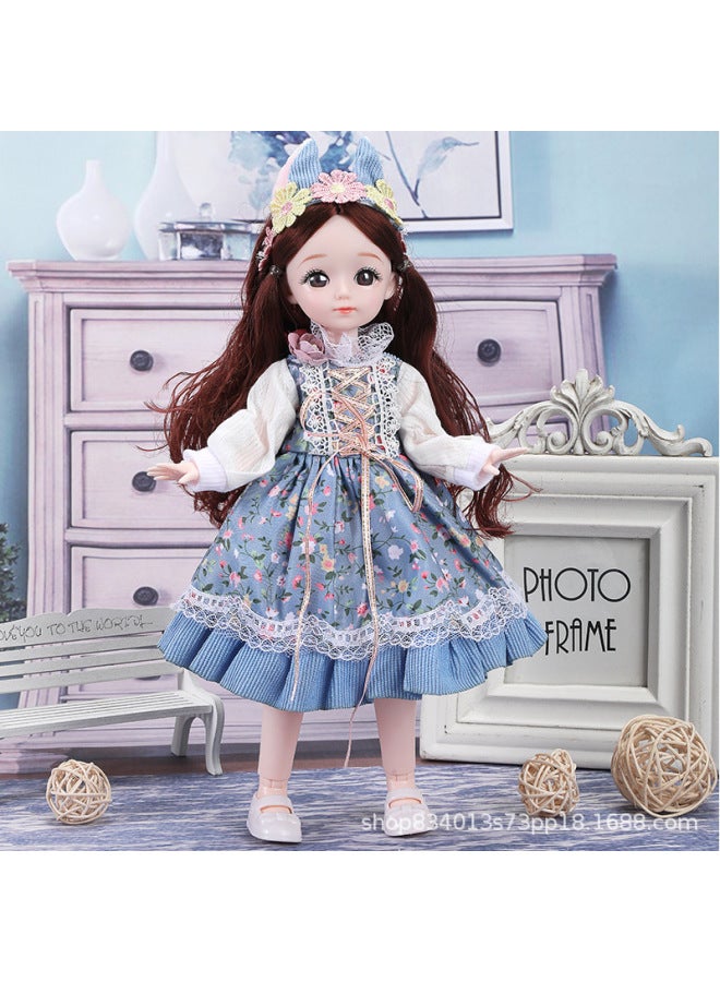 High-looking 30cm Yi Tian Barbie Doll Little Princess Suit 20 Joint BJD Girl Birthday Gift Toy-Color:Yina-Height:Real Eye Version + Full Joint Movable ]  - Image 1
