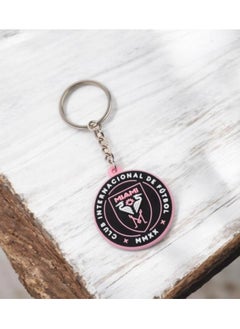 MARIO DRAFTS Inter Miami CF Football Club Logo Keychain, Pink and Black, MMXX Design  - Image 5