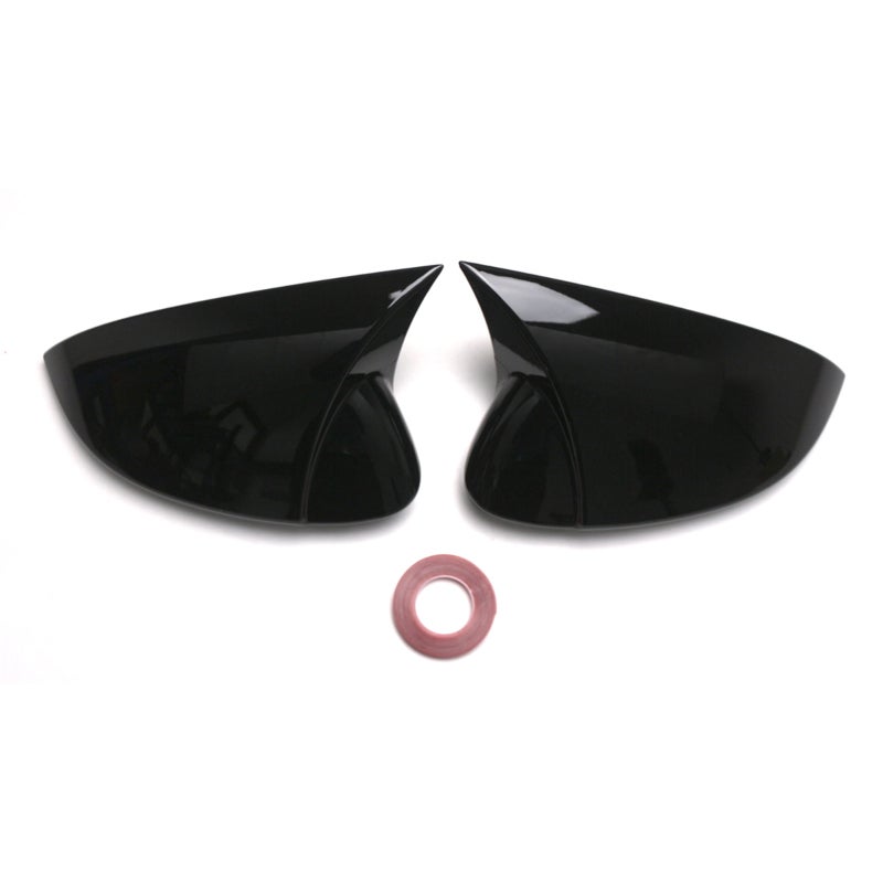 Rearview Mirror Cover 2020-2024 Black Premium ABS Material - Precise Fit Protective Mirror Cap for Volkswagen Golf 8 Auto Exterior Upgrade - Image 1