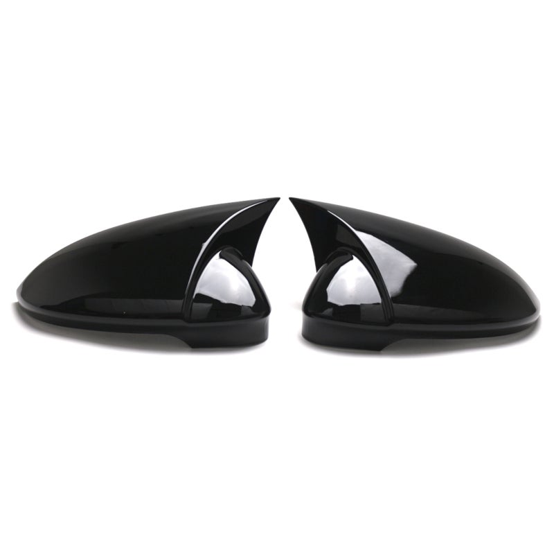 Rearview Mirror Cover 2020-2024 Black Premium ABS Material - Precise Fit Protective Mirror Cap for Volkswagen Golf 8 Auto Exterior Upgrade - Image 2