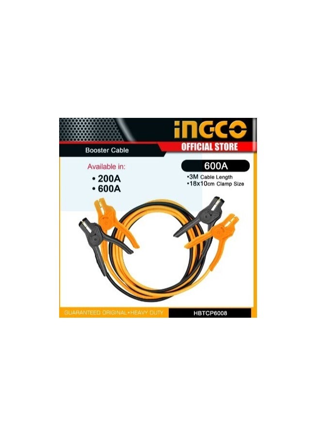 Ingco HBTCP6008L Booster Cable 3M Can Be 600A with Network Suitable for Cars and Small Size Vehicles with Compact Design - Image 3