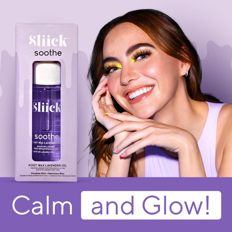 Sliick Soothe Post Wax Oil with Lavender - Soothing After Waxing Oil Treatment, After Wax Care for Bikini Area & Body, 1 oz - Image 2