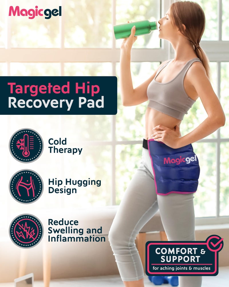 Magic Gel Hip Ice Pack Wrap After Surgery - Reusable Cold Brace - After Surgery Recovery Supplies for Men & Women - Ice Pack for Hip - Image 2