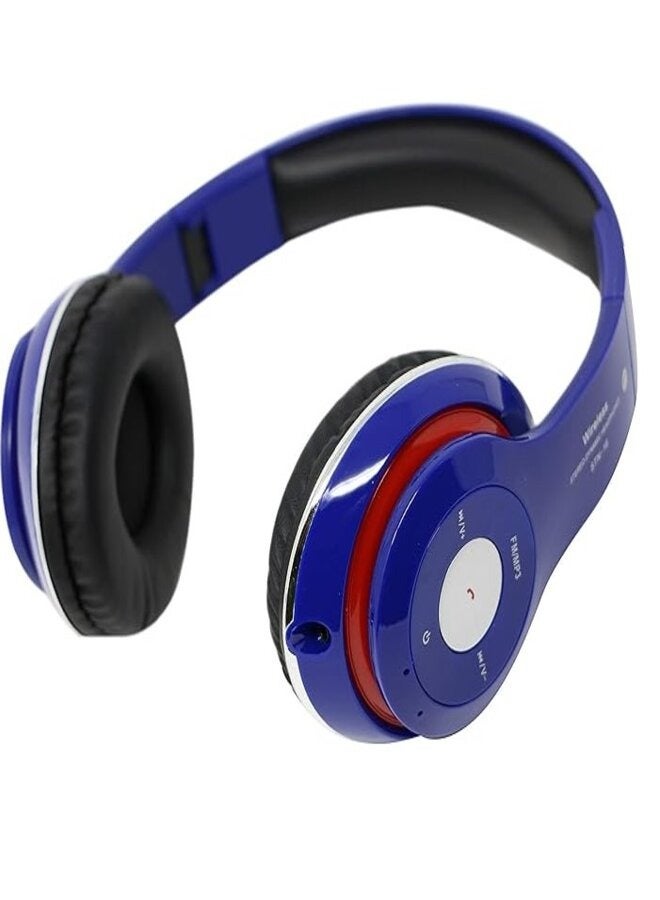 STN-16 Wireless Bluetooth Over-Ear Headphones Blue - Image 3