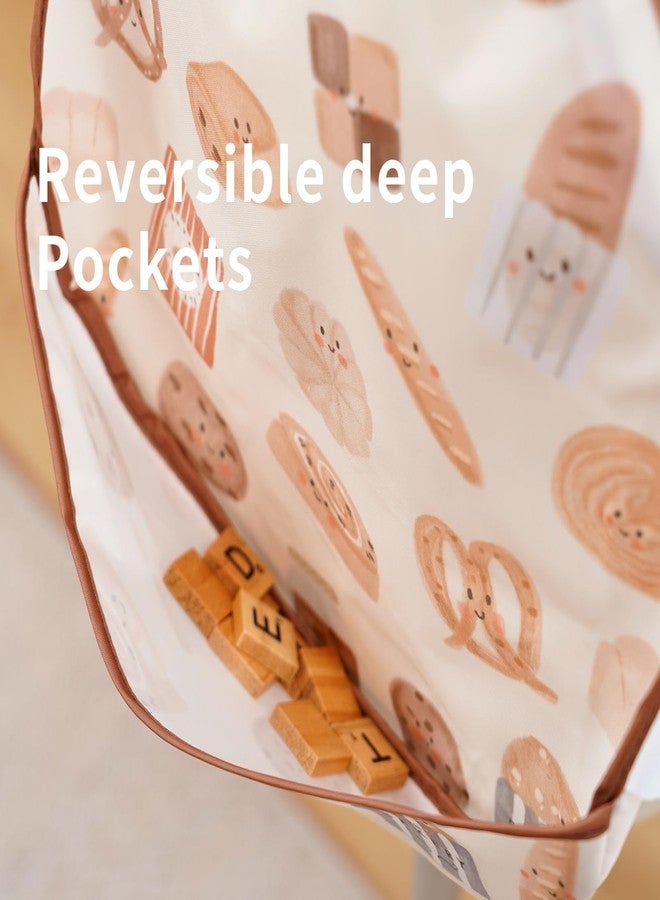 CoolaPeach Feeding Bibs for Baby,3 Pack-Waterproof & Easy Clean Baby Bibs for Eating,Toddlers & Infant,Reversible Pockets(Food) - Image 5