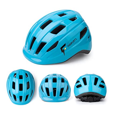 FABSPORTS Solid Safety Helmet for Kids (5-12 Years), Light Weight Bicycle/Bike Helmet, Adjustable Size, Superior Ventilation for Cycling/Skating/Skate Boarding (Dark Blue) - Image 2