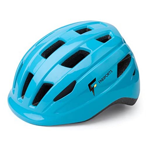 FABSPORTS Solid Safety Helmet for Kids (5-12 Years), Light Weight Bicycle/Bike Helmet, Adjustable Size, Superior Ventilation for Cycling/Skating/Skate Boarding (Dark Blue) - Image 1