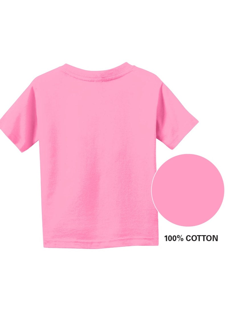 Trendy Kids Girls T-Shirt for Earth Hour Day - Round Neck Short Sleeve - Go Green with Earth Hour Day Girls Eco-Friendly T-Shirt - Save the Planet
