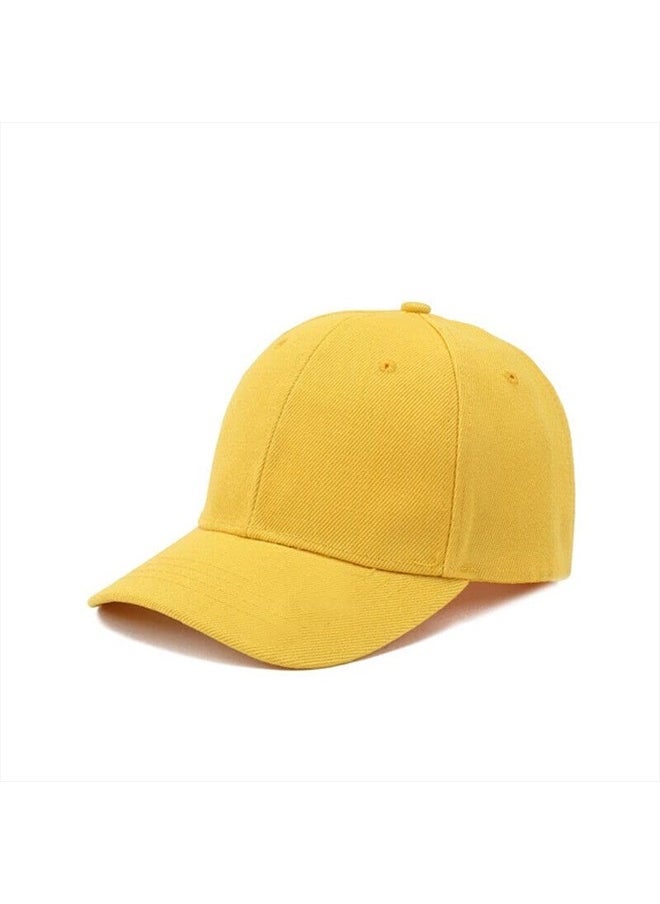 Boolavard Kids Boy Girl Baseball Cap Hat Soft Lightweight Adjustable Size for 2-9 Years (Yellow)  - Image 1