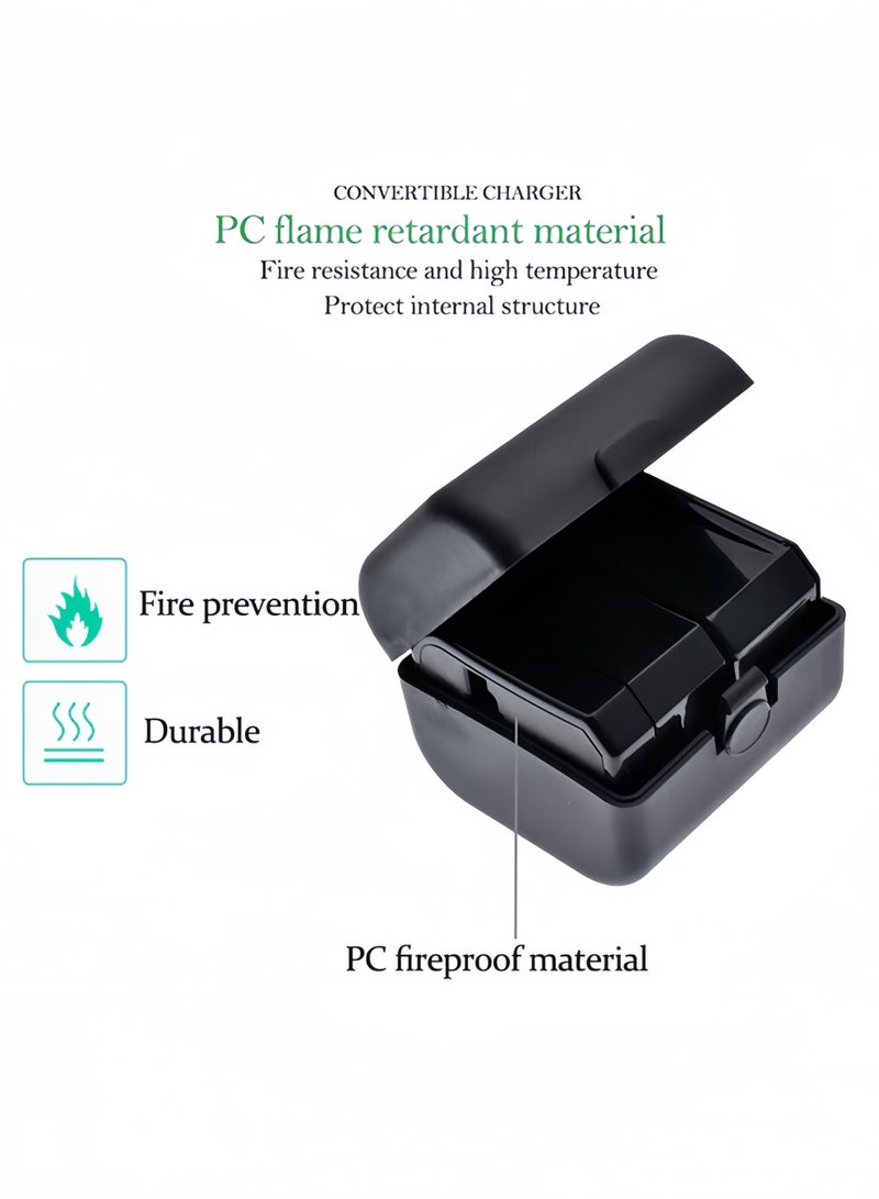 Baytak Universal Travel Adapter with 3 Sockets, All-in-One International Travel Adapter for EU UK US AU, Multi Socket Power Converter - Image 3