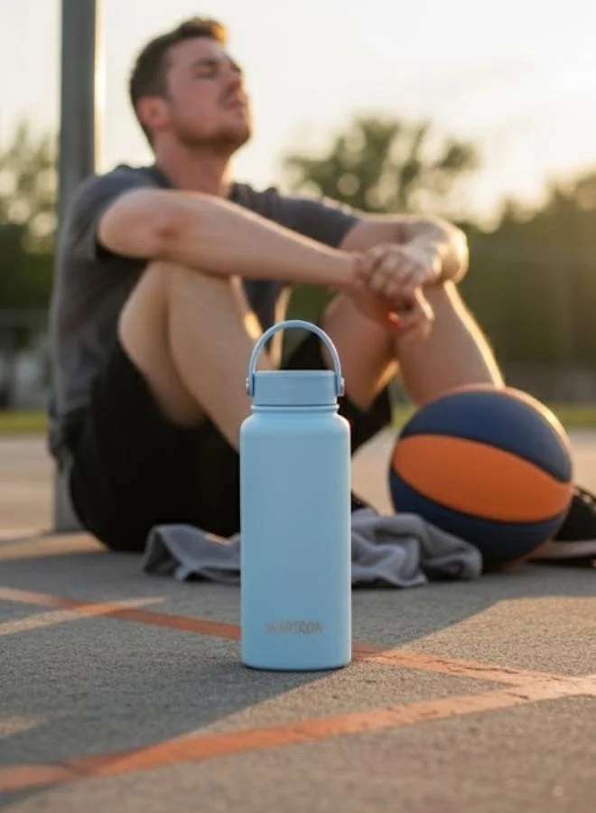 Casa Quesera SNAPTRON® Wide mouth 1000ml Insulated Sports Water Bottle – Large Capacity, Portable, Leakproof with Anti-Slip Bottom