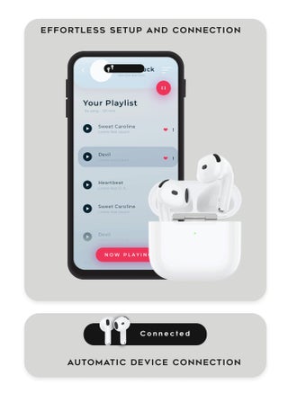 G-TAB AIR 9 TWS Earbuds, Bluetooth 5.3 Wireless Earbuds with 50H Standby Time, Quick Charge Type-C, Clear Calls Mic, Stereo Sound, Touch Control, Lightweight Comfortable Fit, Auto Pairing In-Ear Headphones - view 5