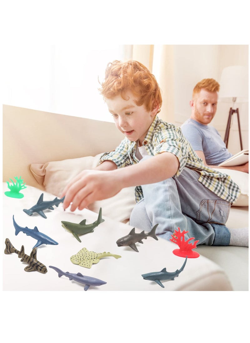 Toys Ocean Sea Animal, Mini Ocean Sea Animals Figure Creatures in Tube 15 pcs Set | Realistic Tiny Little Animals for Sensory Bin, Birthday Party Favor, Toddler 3-5 (Ocean Sea Animals) - Image 4