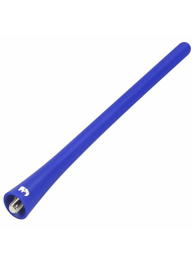 ONE250 7" inch Flexible Rubber Antenna for Mini Cooper All Models - Cooper S, Convertible, Countryman, Clubman, Coupe or Roadster - Designed for Optimized FM/AM Reception (Blue) - Image 1