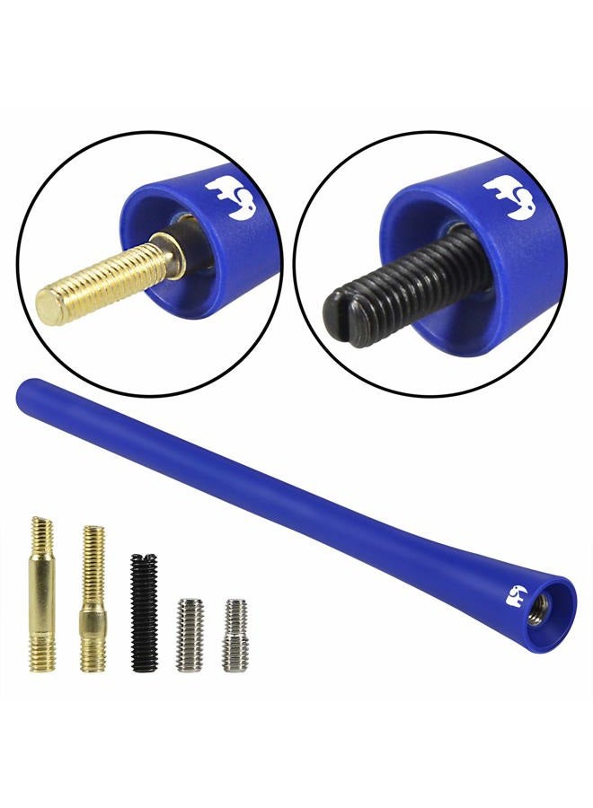 ONE250 7" inch Flexible Rubber Antenna for Mini Cooper All Models - Cooper S, Convertible, Countryman, Clubman, Coupe or Roadster - Designed for Optimized FM/AM Reception (Blue) - Image 4