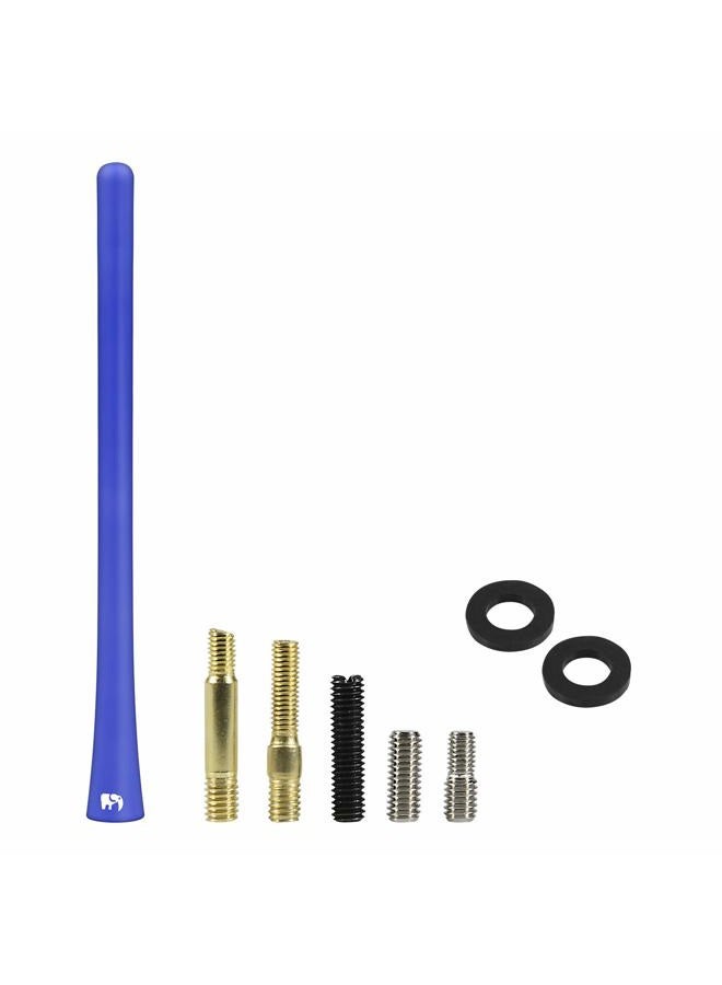 ONE250 7" inch Flexible Rubber Antenna for Mini Cooper All Models - Cooper S, Convertible, Countryman, Clubman, Coupe or Roadster - Designed for Optimized FM/AM Reception (Blue) - Image 5