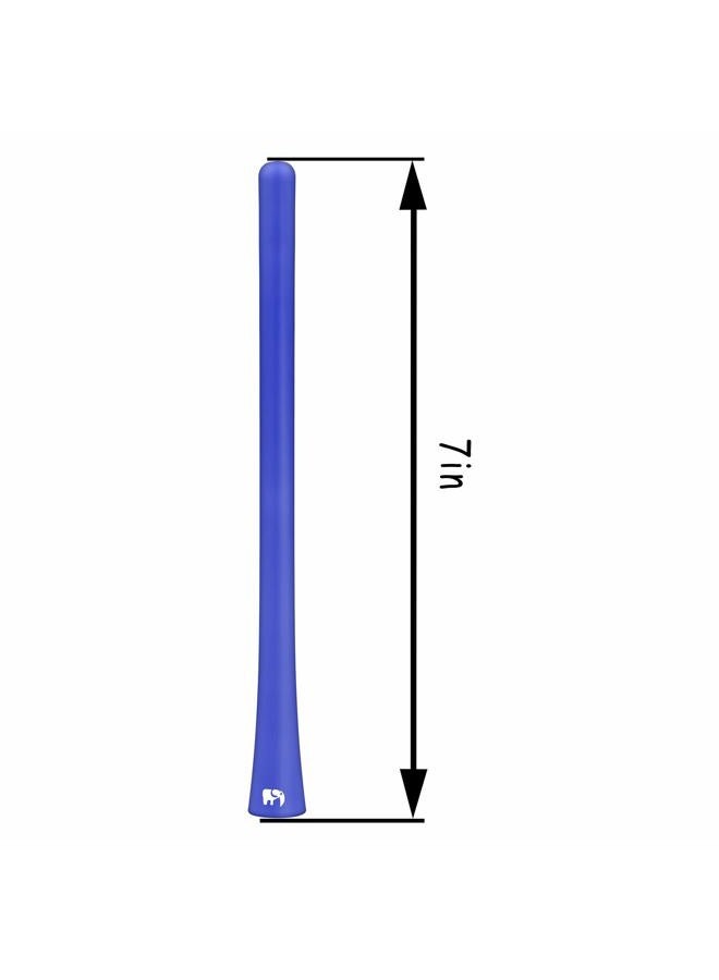 ONE250 7" inch Flexible Rubber Antenna for Mini Cooper All Models - Cooper S, Convertible, Countryman, Clubman, Coupe or Roadster - Designed for Optimized FM/AM Reception (Blue) - Image 2