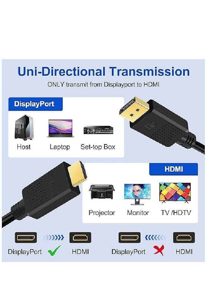 Taimi DISPLAY PORT TO M HDMI 3m Cable 4K - Image 3