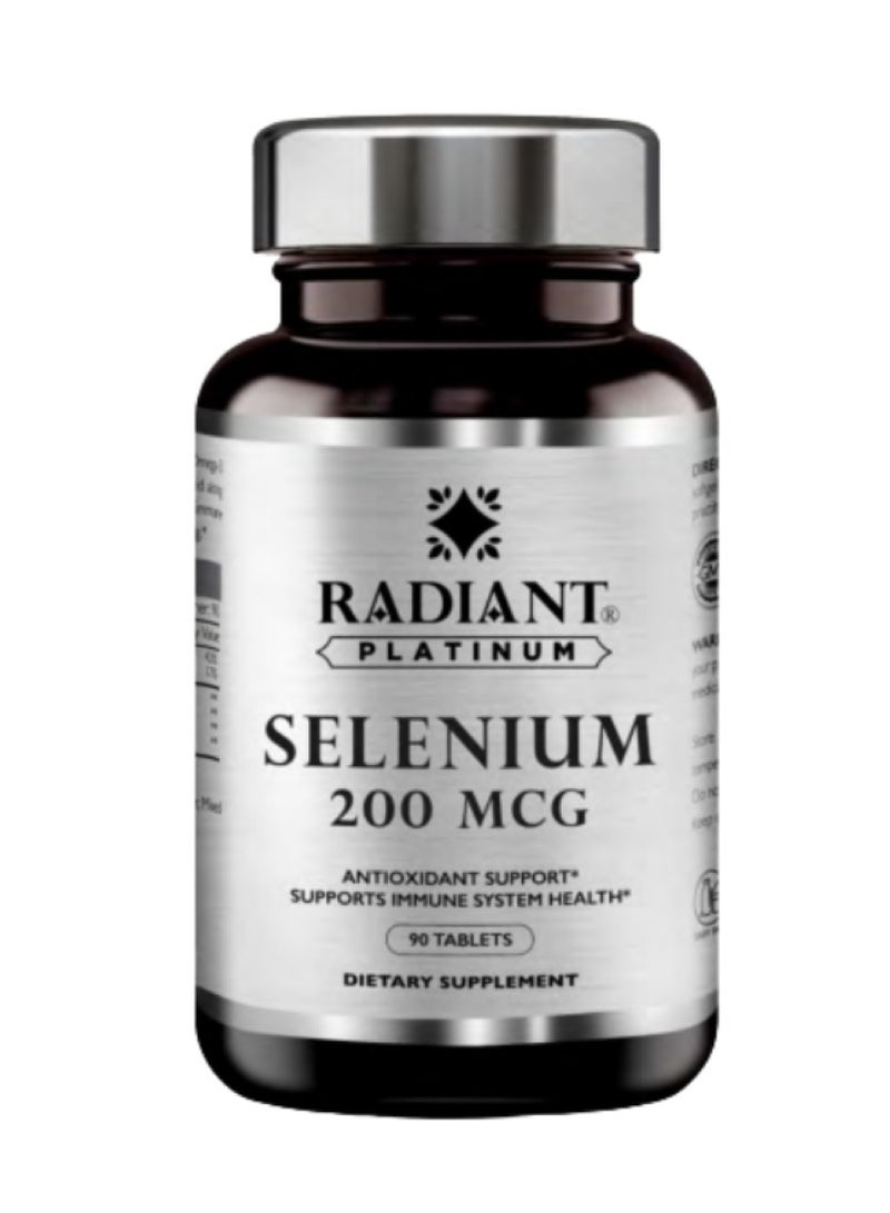 Radiant Platinum Selenium 200 Mcg 90 Tabs