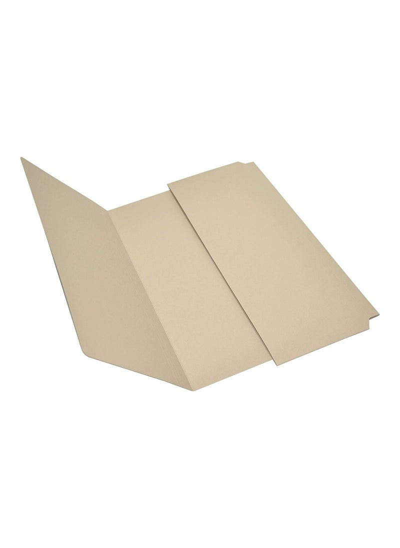 FIS - FIS Document Wallets Buff Color, Pack of 50 Pcs, 320 gsm, F/S (210 x 330 mm) Size - FSFF8BF - Image 1