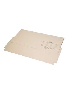 FIS Document Wallets Buff Color, Pack of 50 Pcs, 320 gsm, F/S (210 x 330 mm) Size - FSFF8BF