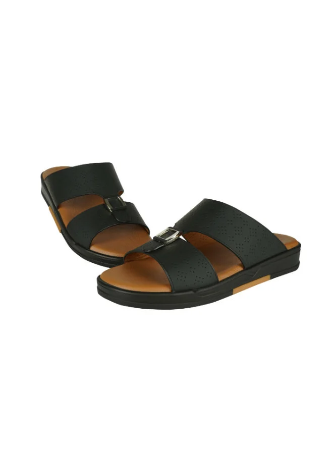 barjeel uno Barjeel Uno Mens Elegant Sandals MSA-119 Black