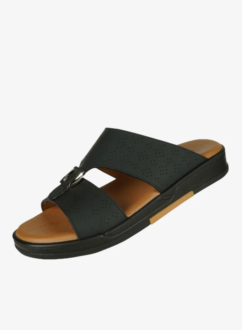 Barjeel Uno Black Barjeel Uno Mens Elegant Sandals MSA-119 Black for Men | Best Price UAE