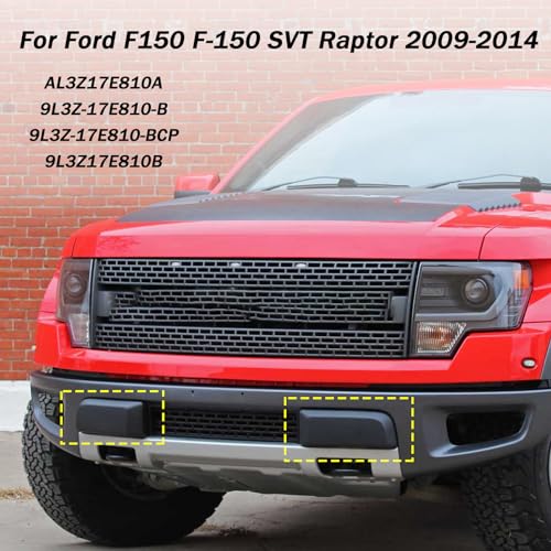 JESYMBX for Ford F-150 F150 SVT Raptor 2009-2014 Front Lower Bumper Hole Cover Beze Lid Cap Guards Pads Left&Right - Image 5