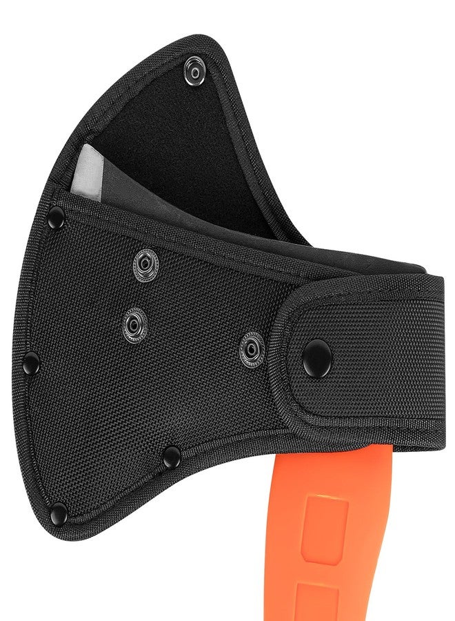 Linkidea Nylon Axe Sheath Cover for 4-Inch Axe Edge, Double Snap Hatchet Protector Case for Camping & Outdoor Survival Tools (Black) - Image 1