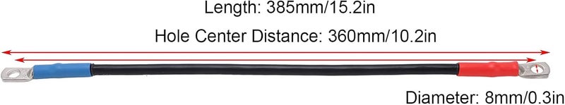 woobles Car Battery Cable, 5PCS Club Car Battery Cable with Heat Shrink Tubing Replacement for 48 Volt 1995‑Up - Image 2