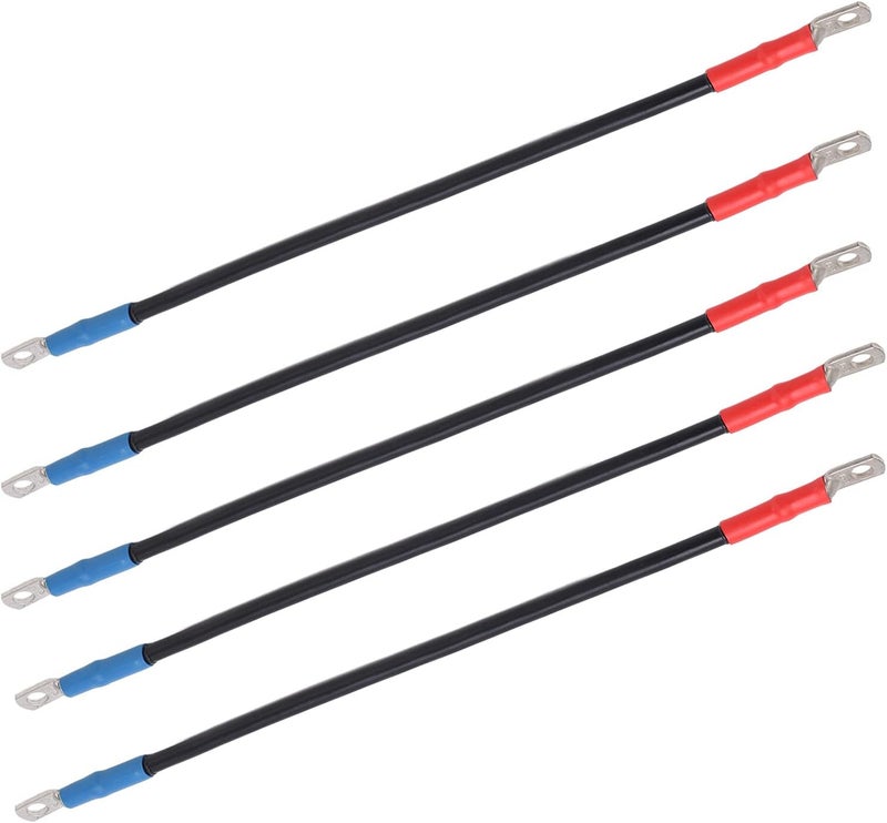 woobles Car Battery Cable, 5PCS Club Car Battery Cable with Heat Shrink Tubing Replacement for 48 Volt 1995‑Up - Image 1