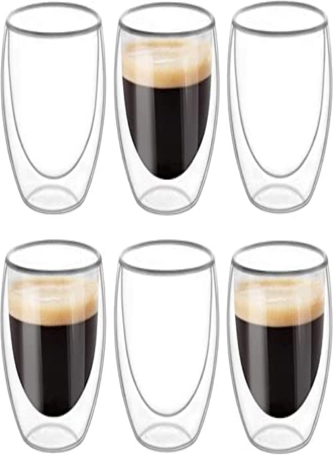 AKDC Best-Encounter 6 Pieces Double Wall Glasses Coffee Cup,Medium 250Ml - Image 4