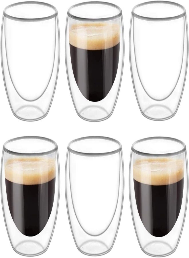 AKDC Best-Encounter 6 Pieces Double Wall Glasses Coffee Cup,Medium 250Ml - Image 2