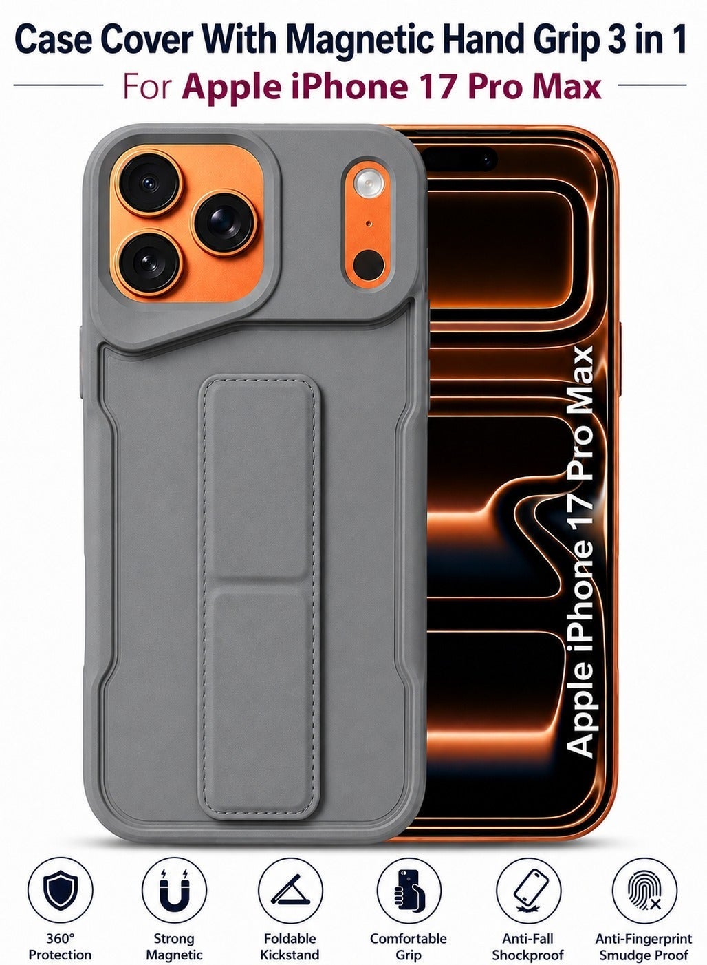 apple Apple iPhone 17 Pro Max Magnetic Hand Grip Case Z79559B784C98B862CBF1Z