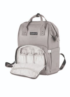 Optimal Mom and Baby Backpack, Grey  - Image 3