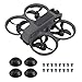 FSIDIWT Avata 2 Motor Cover Cap for DJI Avata 2 Drone Accessories DustProof Waterproof Aluminium Motor Protector Cap for DJI Avata 2 Black - Image 3