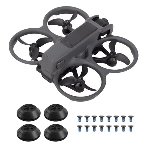 FSIDIWT Avata 2 Motor Cover Cap for DJI Avata 2 Drone Accessories DustProof Waterproof Aluminium Motor Protector Cap for DJI Avata 2 Black - Image 1