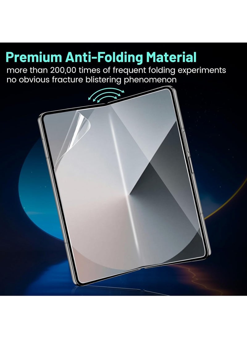 DUSALA 3 In 1 Screen Protector for Galaxy Z FOLD 6 Screen Protector film, Soft HD Clear Anti-Scratch Bubble-Free Full Coverage Screen front & back Protector Film for Galaxy Z FOLD 6 - Image 3