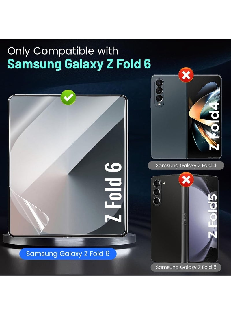 DUSALA 3 In 1 Screen Protector for Galaxy Z FOLD 6 Screen Protector film, Soft HD Clear Anti-Scratch Bubble-Free Full Coverage Screen front & back Protector Film for Galaxy Z FOLD 6 - Image 2
