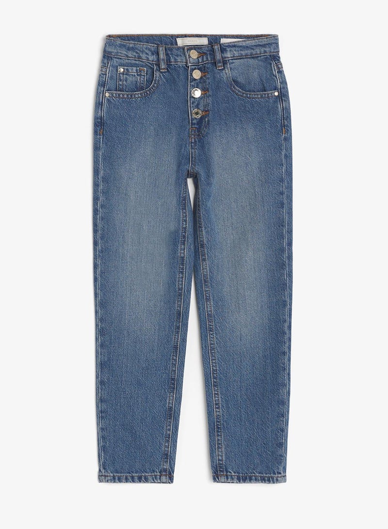 GUESS Youth Mom Rigid Denim Pants - Image 3