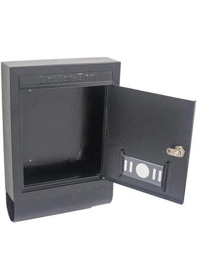 SPYLOCK High Grede Metal Mail Box Letter Box for Home Gate Wall Mount with Magazine Letter Box News Paper Holder Mail Box Out Door Decor Black - Image 2