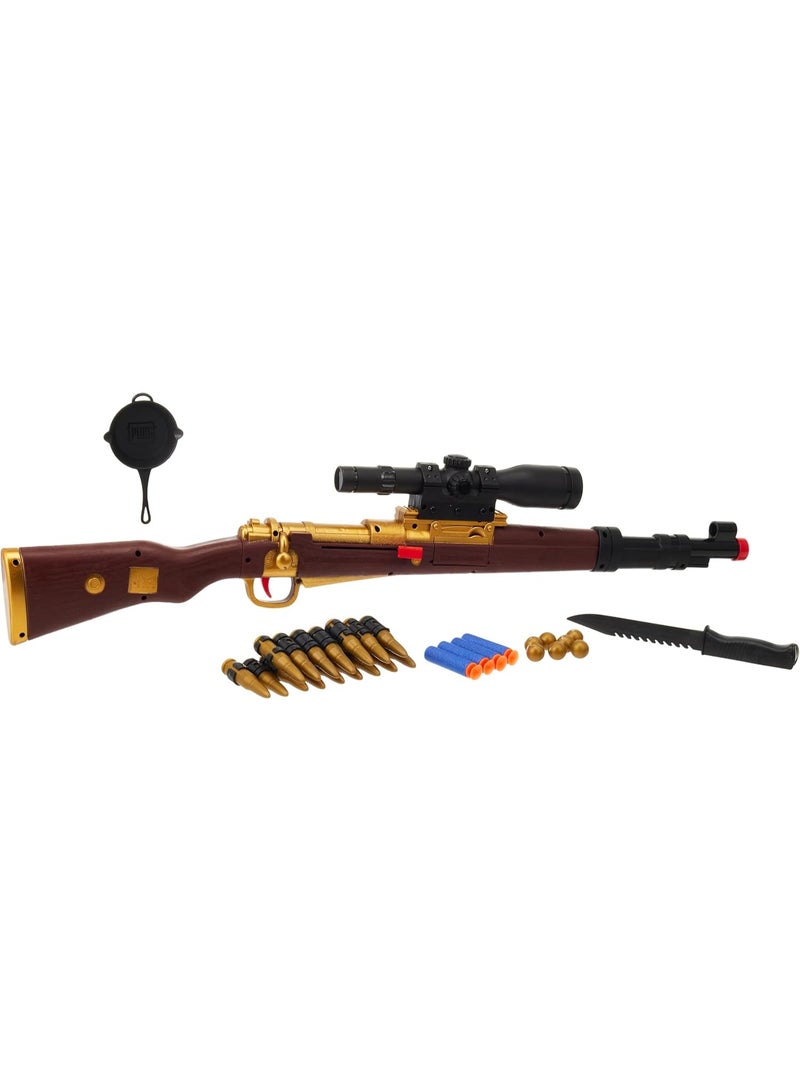 PUBG Toy Sniper Rifle With Soft Bullet For Kids - Image 1