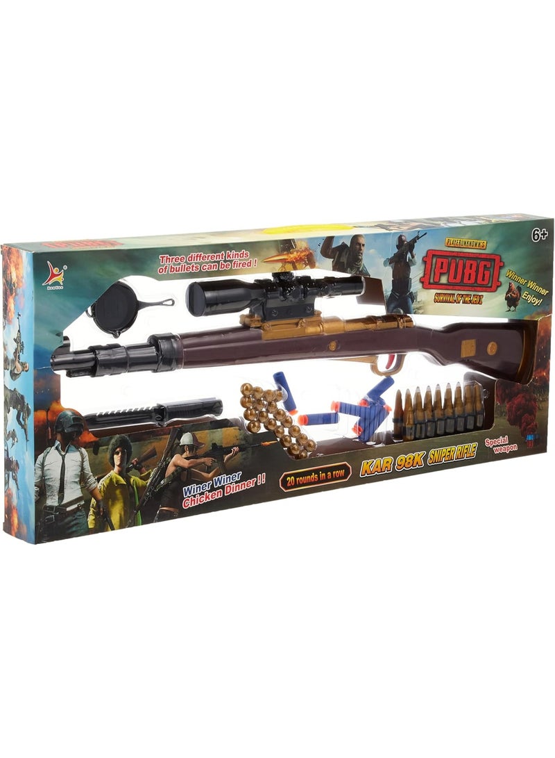 PUBG Toy Sniper Rifle With Soft Bullet For Kids - Image 3