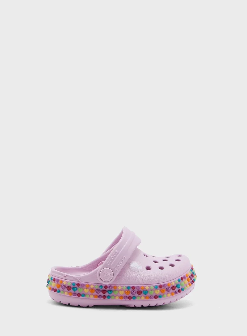 crocs Infant Gem Band Clog Sandals