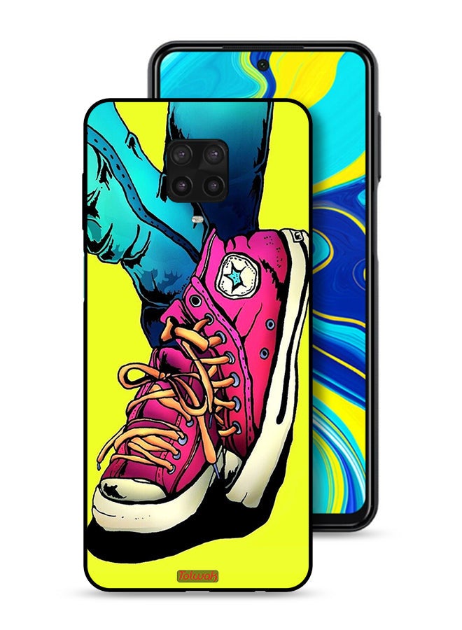 Tolwak Xiaomi Redmi Note 9 Pro Protective Case Cover Canva Shoes Art - Image 1