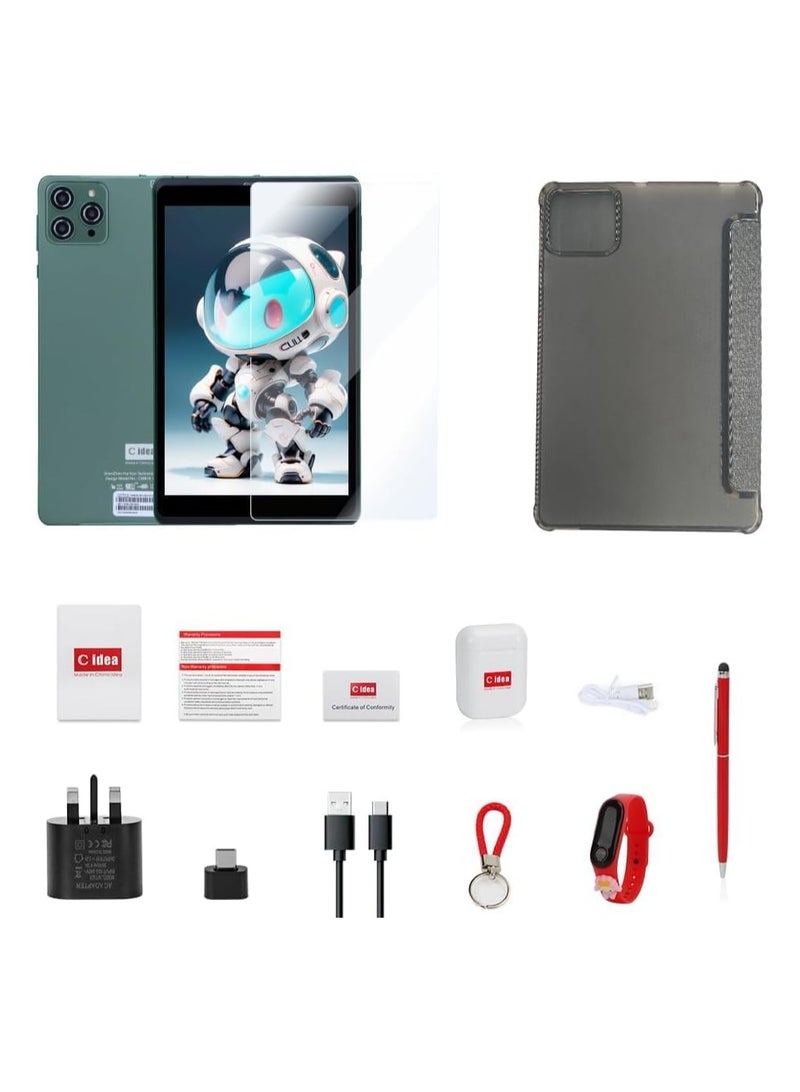 REBENUO 8-Inch Android 12 Tablet | Quad Core | 5MP + 8MP Camera | 5G LTE + Bluetooth + GPS - Image 4