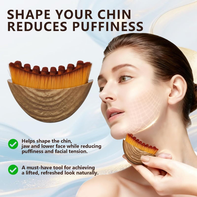 DMwespe 3 Pack Lymphatic Contour Face Brush, Lymphatic Drainage Contour Face Brush Massager with Prtective Case, Fit The Skin Precisely - Image 2