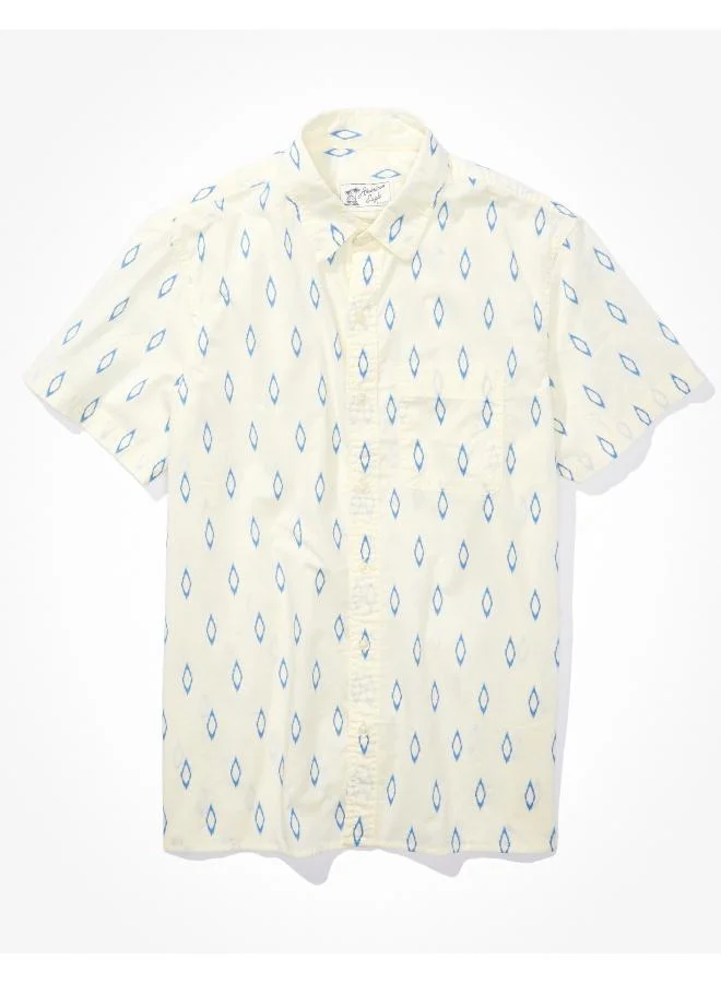 امريكان ايجل AE Printed Button-Up Resort Shirt
