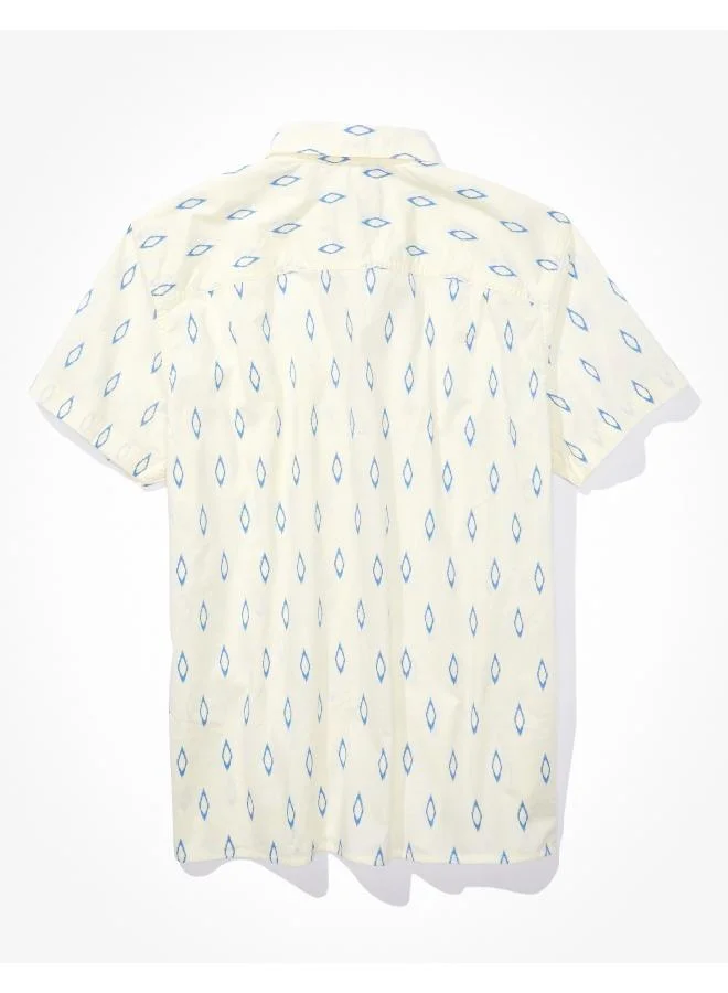 امريكان ايجل AE Printed Button-Up Resort Shirt