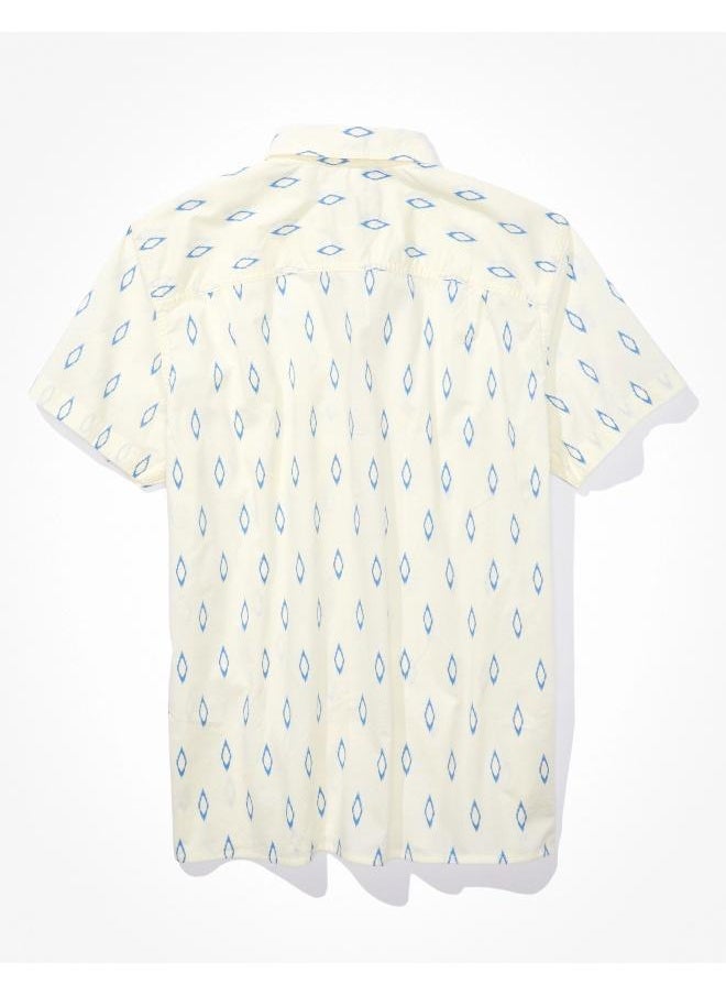 American Eagle - AE Printed Button-Up Resort Shirt - Image 1